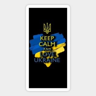 Keep Calm And Love Ukraine Sticker